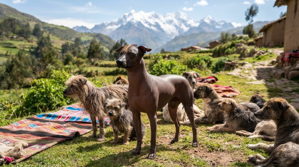 Peruvian Hairless Dog among indigenous dog breeds peru