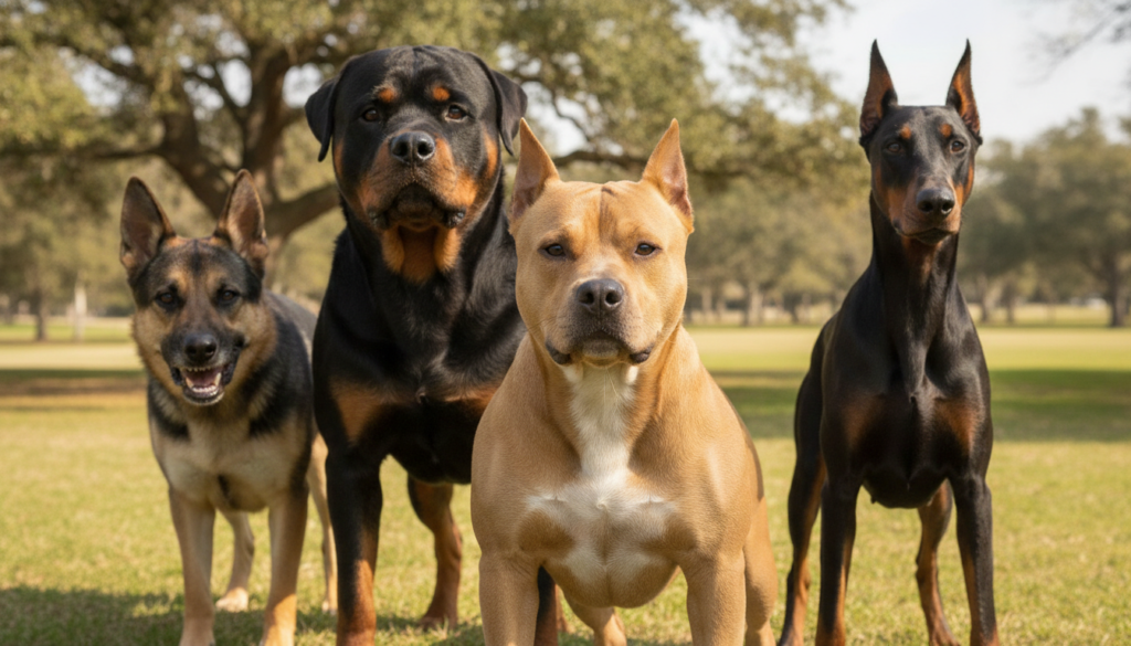 aggressive dog breeds and breed identification