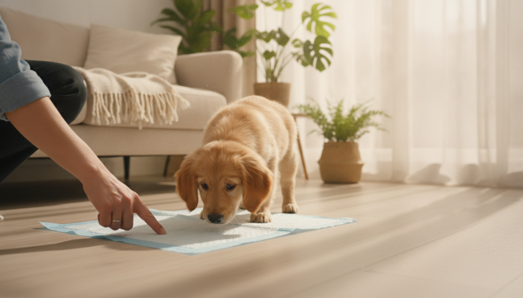 best way to train puppies with pads