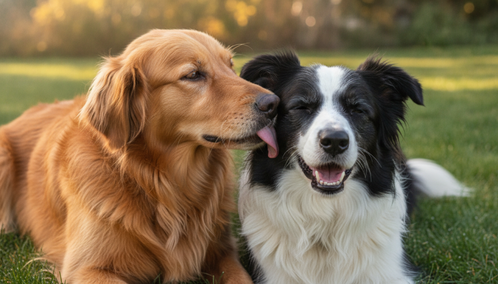 canine ear licking behavior