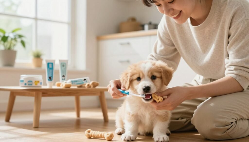 caring for puppy teeth