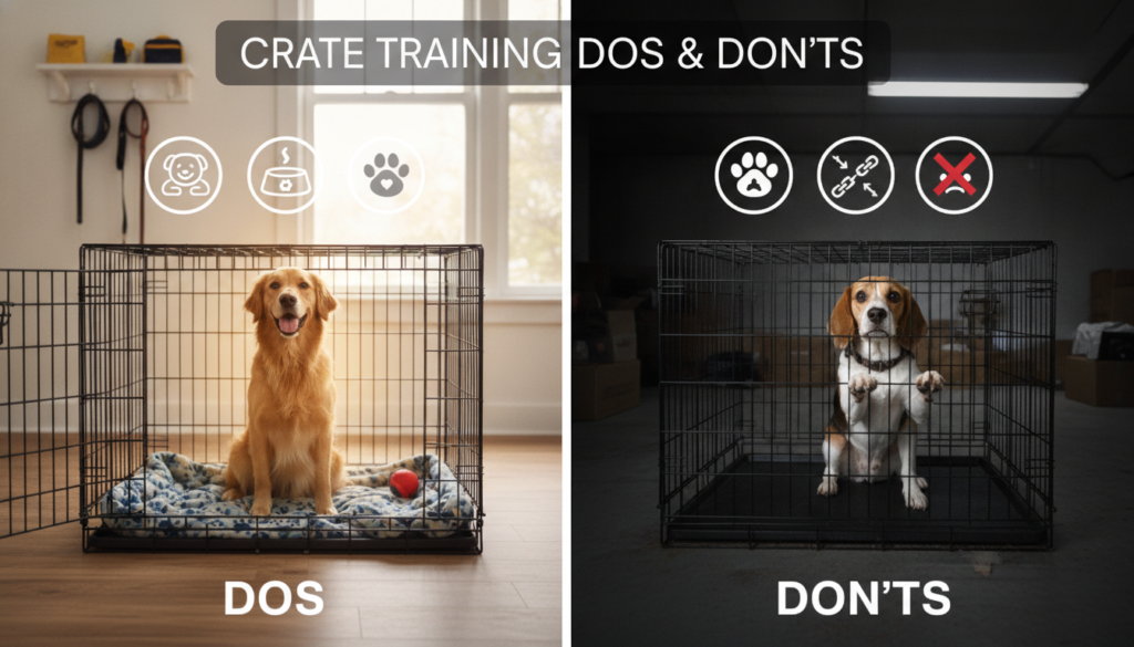 crate training dos and don'ts