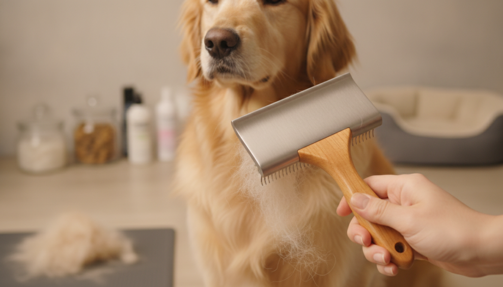 de-shedding dog grooming brush de-shedding dog grooming brush