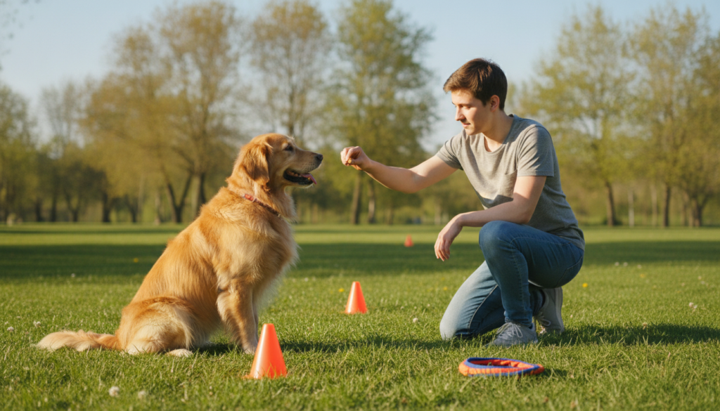 golden retriever training tips