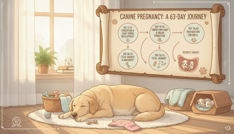 how long are puppies pregnant for