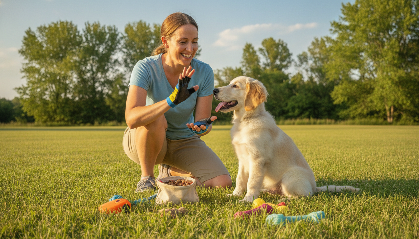 how to train a deaf puppy​