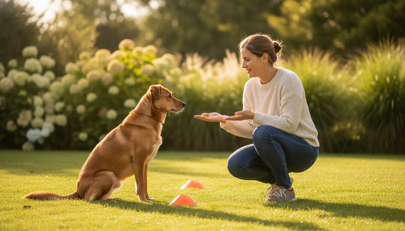 how to train a dog to stay