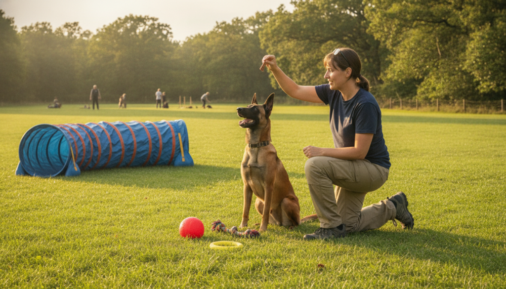 positive reinforcement training for malinois