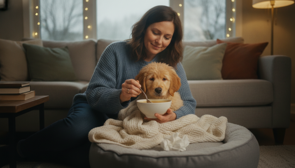 puppy care for cold-like symptoms