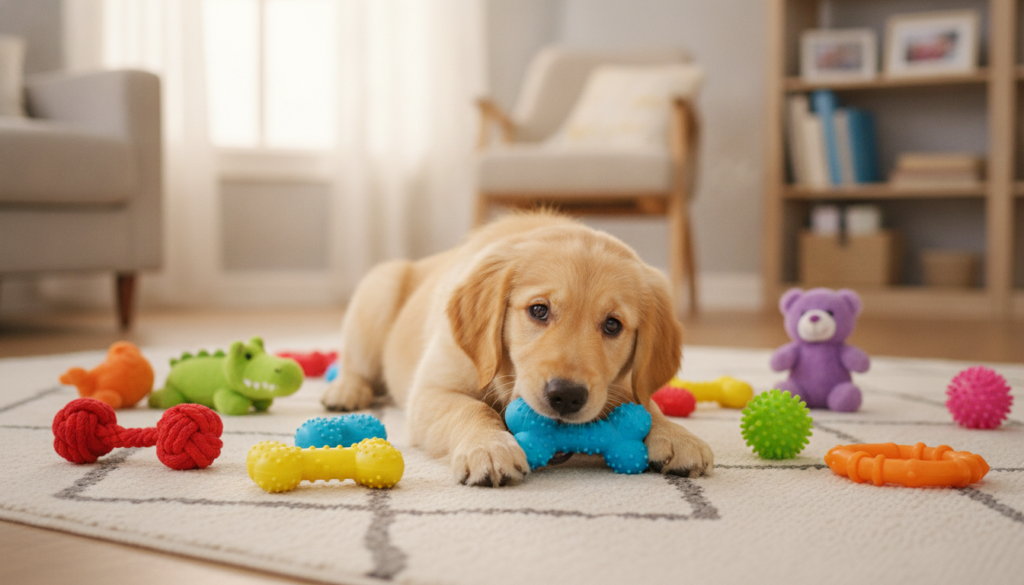 puppy teething toys