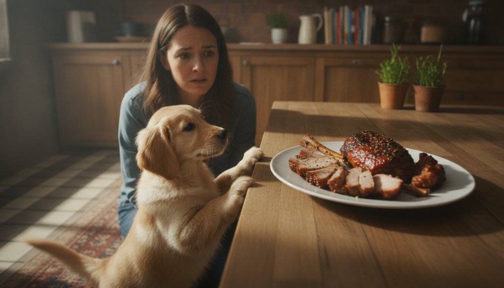 risks of giving puppies pork