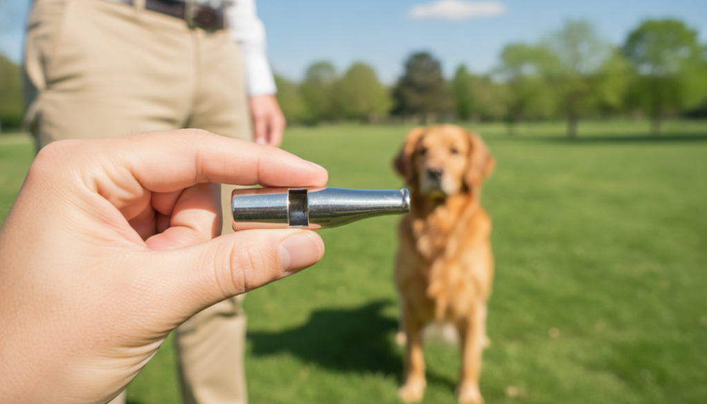 whistle for recall training